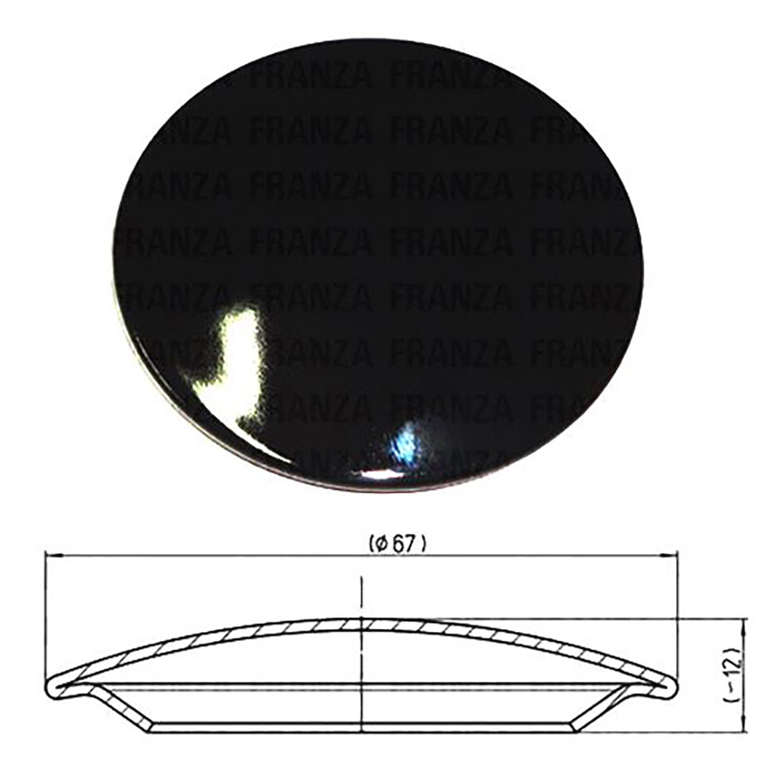 PIATTELLO SMALTATO LUCIDO SEMIRAPIDO PER FRANKE B1523 - S1510 - immagine 1